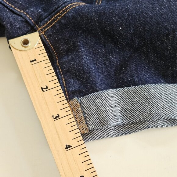 Old Navy Shorts Women 16 Navy Blue Cotton Roll Hem Stretch Beach Hippie Cottage - Picture 9 of 15